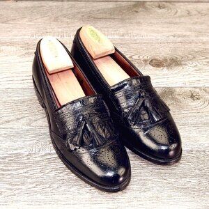 Allen Edmonds BRIDGETON Dress Loafer 9 B Narrow Black * add $15 Cedar Trees
